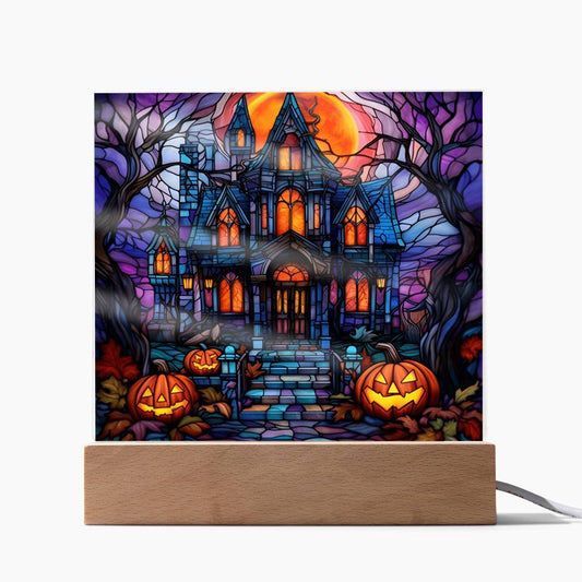 Halloween Stained House