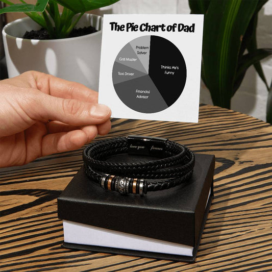 The pie chart of dad/ Forever Bracelet