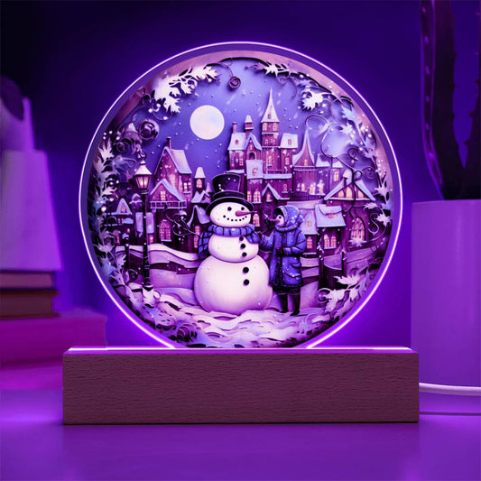 Globe Snowman/ Circe Plaque