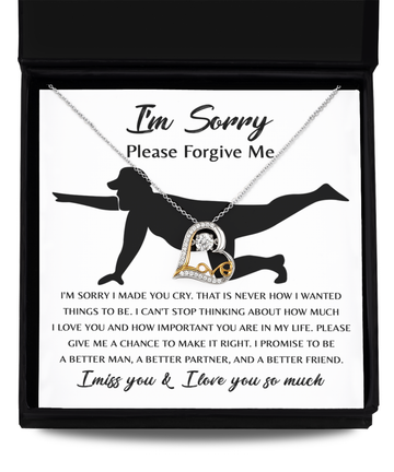 I'm sorry/ Please forgive me/ Love dancing necklace