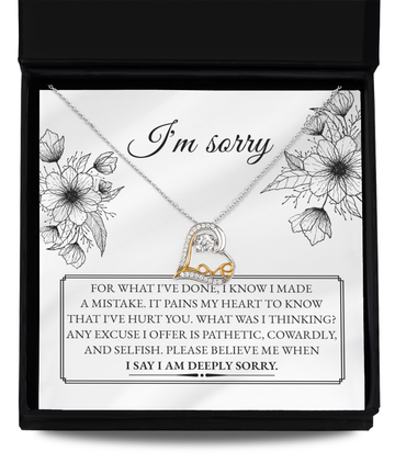 I'm sorry/ I know I made a mistake/ Love dancing necklace