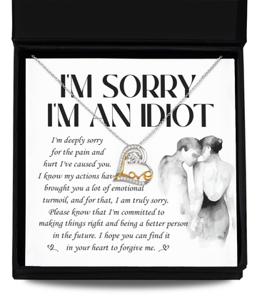 I'm sorry I'm an idiot/ Love dancing necklace