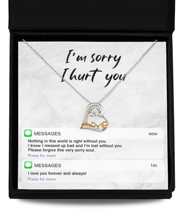 I'm sorry I hurt you/ Love dancing necklace