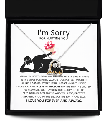 I’m sorry/ I hope you can accept my apology/ Love dancing necklace