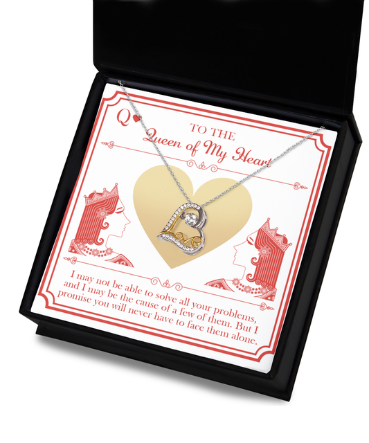 To the queen of my heart/ Love dancing necklace