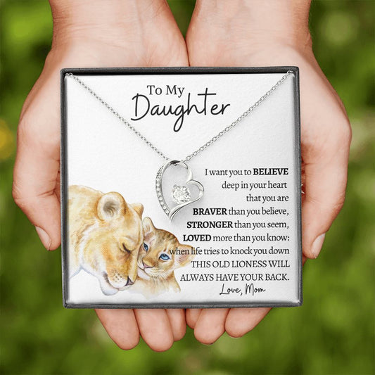 To My Daughter/I Want You To Believe/Forever Love Necklace