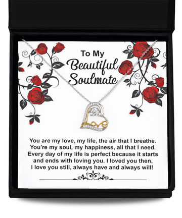 To My Beautiful Soulmate/ You Are My Love/ Love Dancing Necklace